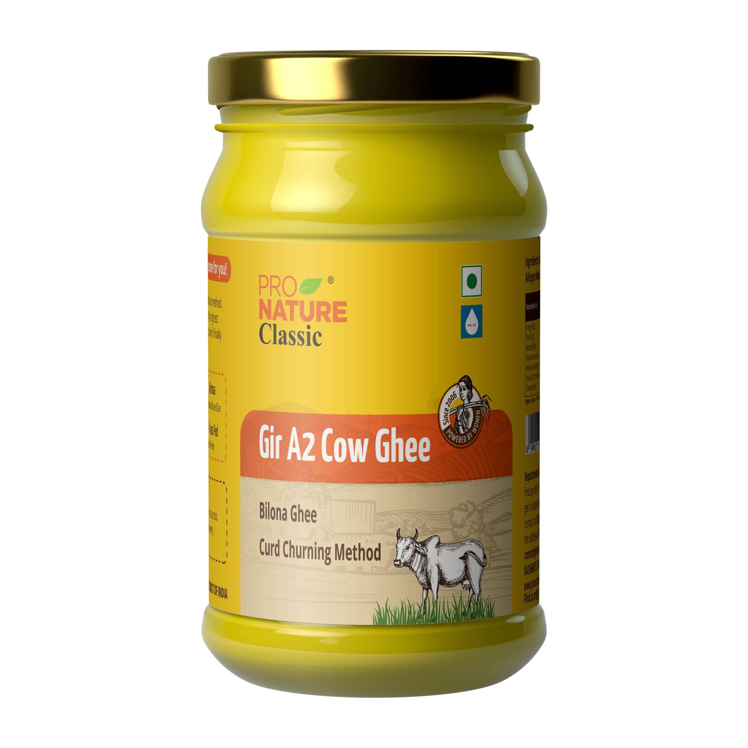 Gir A2 Cow Ghee 200ml (Glass)