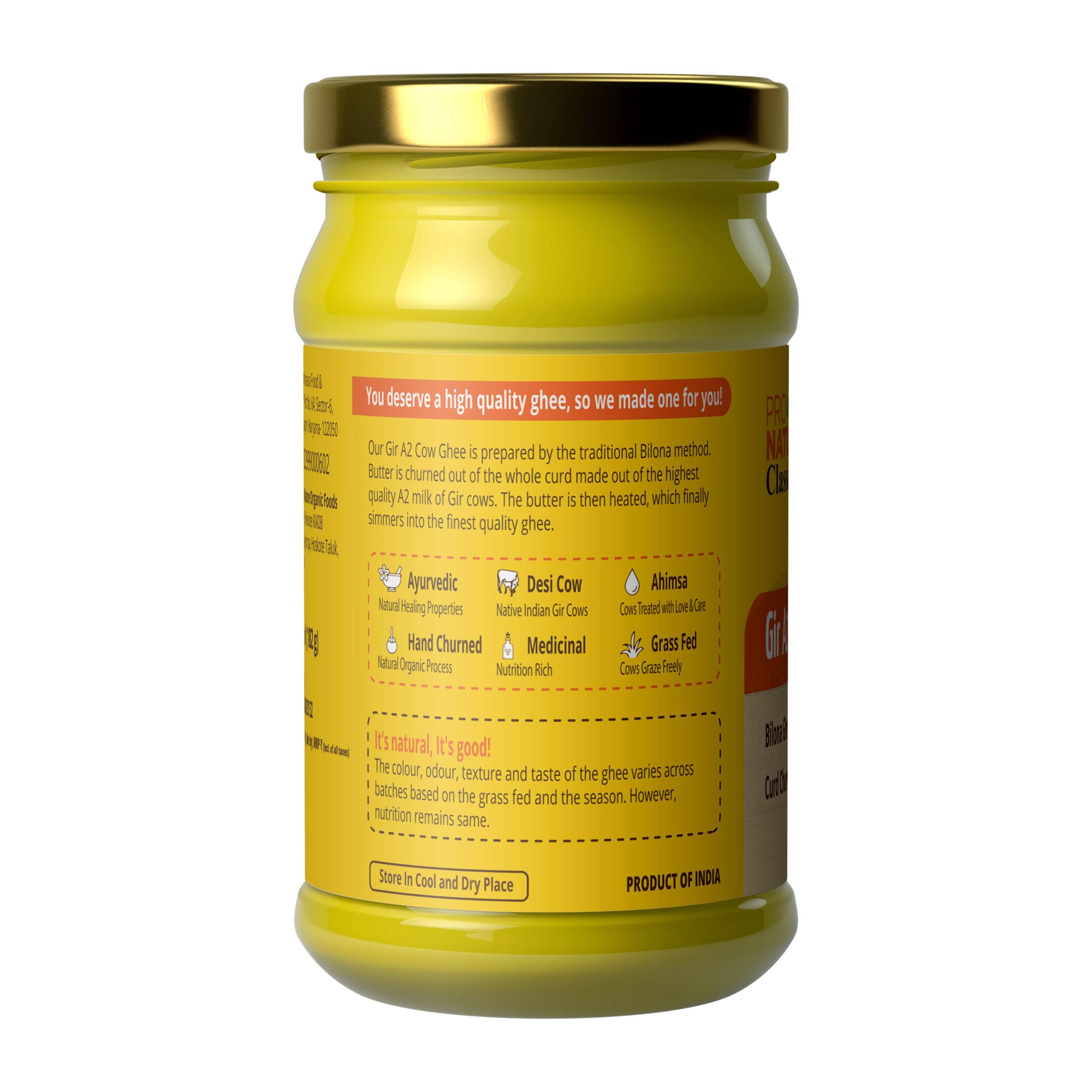 Gir A2 Cow Ghee 200ml (Glass) - Image 3