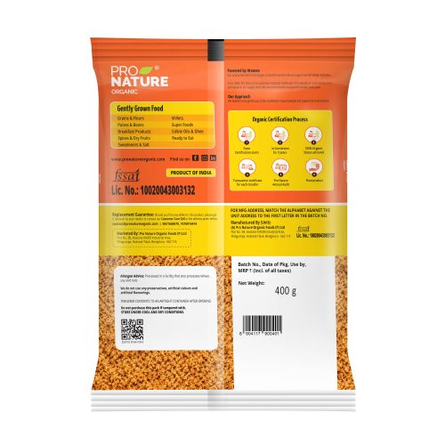 Pronature Mockup Jaggery Powder 400gms back